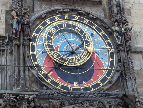 Prague’s astronomical clock is a piece of art